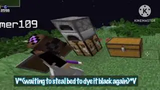 Frizines FAILED BED STEAL PRANK ATTEMPT (Faded SMP Fanserver Clip)