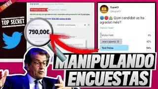 TONI FREIXA y las ENCUESTAS 🧐 AS&Iacute; DE F&Aacute;CIL (Y BARATO) ES MANIPULARLAS en TWITTER 🤑 BOTS a GRANEL