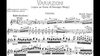 Sonata con Variazioni su un Tema di Joseph Weigl MS 47 By Niccol&ograve; Paganini (With Score)