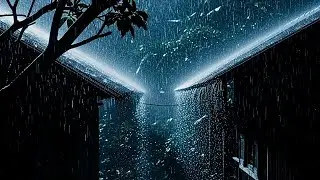 No Ads Rain Sounds for Sleeping - ASMR Loud Rain On Tin Roof for Insomnia & Calm Nights