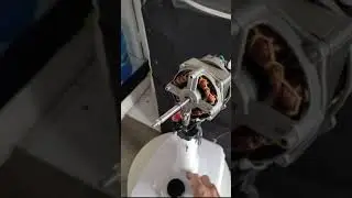 Lubrificando motor do ventilador.