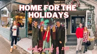 VLOGMAS WEEK 4 | Home for the holidays in PA, Friendsmas, family time, Christmas celebrations.