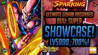 SHOWCASE: ULTIMATE GOHAN ABSORBED BUU SUPER LV5000, 700%! DELETETO BLUE! | DragonBall Legends |