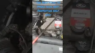 How to make a Serpentine Belt Replacement Easy