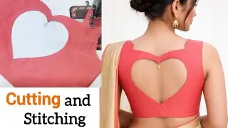 Heart neck design cutting and stitching ✂️ // easy method 🔥