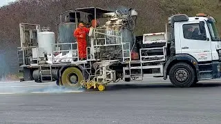 Yol Çizgi Çalışması Hızlandırılmış Video