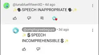 ✨🗣️SPEECH INAPPROPRIATE🗣️ ✨