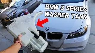 WINDSHIELD WASHER RESERVOIR TANK REPLACEMENT BMW E90 E91 E92 E93