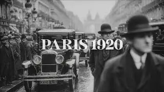 Vintage Photo TV Screensaver Art | Moody 1920s Paris City Streets