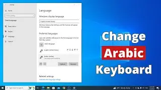 Как перейти на арабскую клавиатуру в Windows 10
