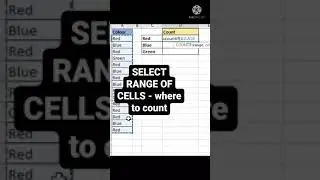 Count specific text in Excel. Countif in Excel. Conditional Count in excel. Excel tips. Office tips.