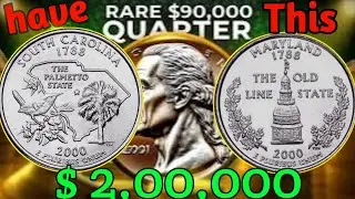 Top 2 Rarest 2000-D State Quarters: Maryland & South Carolina Errors Worth $1,000 to $10,000+!