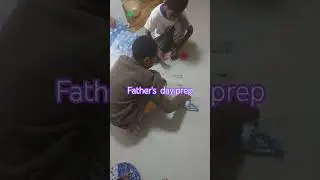 Children counting money for father's day!
