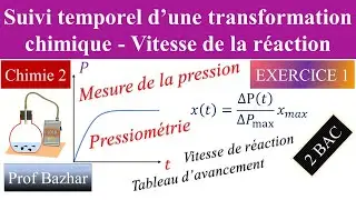 exercice 1 Suivi temporel d’une transformation chimique Vitesse de la réaction 2 bac biof