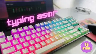 ASMR Typing // Mechanical Keyboard w/Cherry Brown on NitroType  (No speaking, fast typing, 35 min)