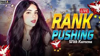 🔴[Live]  Free Fire Game Rank Push with @UnGraduateGamer @XMania12 ❤️ customs 👧 Girl Gamer