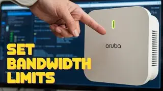 How to set bandwidth limit on Aruba Access Point