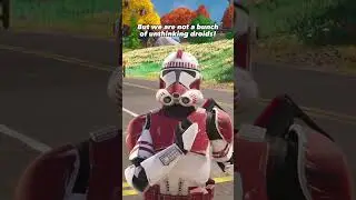 The Clone troopers PTSD kicked in! 🤣 #fortnite #shorts