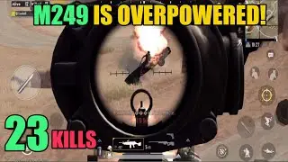 M249 Is So Powerful | 23 Kills Miramar Solo Vs Squad | PUBG Mobile
