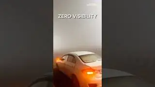 How to Drive in Zero Visibility ⚠️ #worthywheels  #zerovisibility  #carknowledge