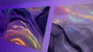 How to create a black light effect with chalk pastels
