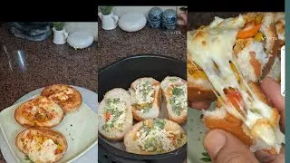 Cheesy pizza bun 😋 #nehakitastyrasoi #food #breakfast ##tasty #easyrecipe #foodpreparation