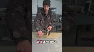pęka ci deska jak to zrobić bez wiertła? #diy #viral  #woodworking #stolarstwo