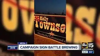 Campaign sign battle brewing after repeated vandalism