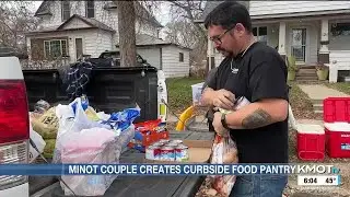&lsquo;See a need, fill a need&rsquo;: Minot couple creates curbside food pantry to help the community