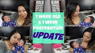 1 WEEK OLD UPDATE & 1 WEEK POSTPARTUM | BABY #4 | MommyTipsByCole