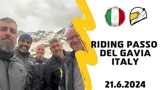 Passo del Gavia -  with motorcycles - Italy 21.6.2024