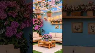 Cozy Flower-Filled Outdoor Space #home #gardendelight #gardendesign #outdoorliving #gardening