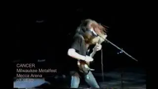 CANCER at Milwaukee Metalfest at the Mecca Arena on July 18, 1992