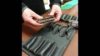 Seydel 1847 Low Tone harmonica in a Pinegrove Leather case
