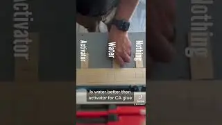 Is water better than activator for CA glue