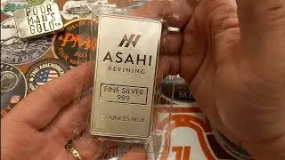 Серебряный слиток ASAHI весом 10 унций добавлен в стопку!!