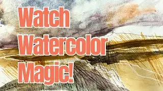 Abstract Watercolor Magic With Mixed Media Techniques!
