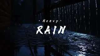 Fall Asleep in Minutes with Heavy Rain (24 HOURS) 🌧️ Dark Screen