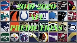NFL 2019-2020 SEASON ENTIRE NFL PREDICTIONS  THE GAMERDUO + OSCAR