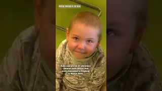 Ukrainian evacuee Zlata rings end of treatment cancer bell at #AlderHey #happy #cancer #inspiration