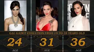 Gal Gadot evolution from 19 to 38 years old