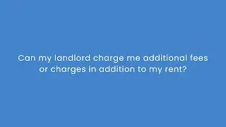 Other Tenant Fees or Charges