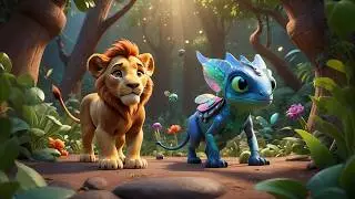 Simba's Quest in the Space Jungle: A Galactic Adventure with Aliens, Robots, and Mystical Creatures!