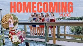 HOMECOMING VLOG 2025 *getting ready, friends, flowers* 