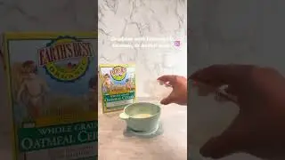 6 Month Plus Baby food - Oatmeal with Breastmilk (Earth'sbest Oat Cereal) BLW
