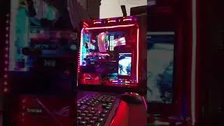 First PC build. First custom watercooling loop build. Pc case monitor gaming. 97TB tower pc build.