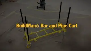 Heavy-Duty Bar and Pipe Cart with Rack Option | Multiple Jobsite Uses