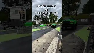 TRX VS CYBERTRUCK ⁉️ #viral #ram #trx #tesla #cybertruck #race #fast #like #comment #follow #won
