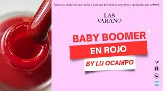 💅 Cómo hacer una manicura Baby Boomer en ROJO | Elegante y moderno! 🔥 #lasvarano #lasvaranonails