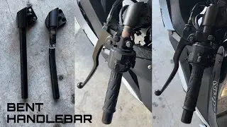 How to Replace A Bent Handlebar on a Kawasaki Ninja 300 #kawasaki #ninja300 #motorcycle
